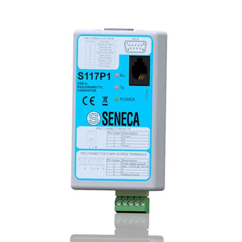 Serial Usb Converter S117p1 Seneca Automation Interfaces Usb Robust