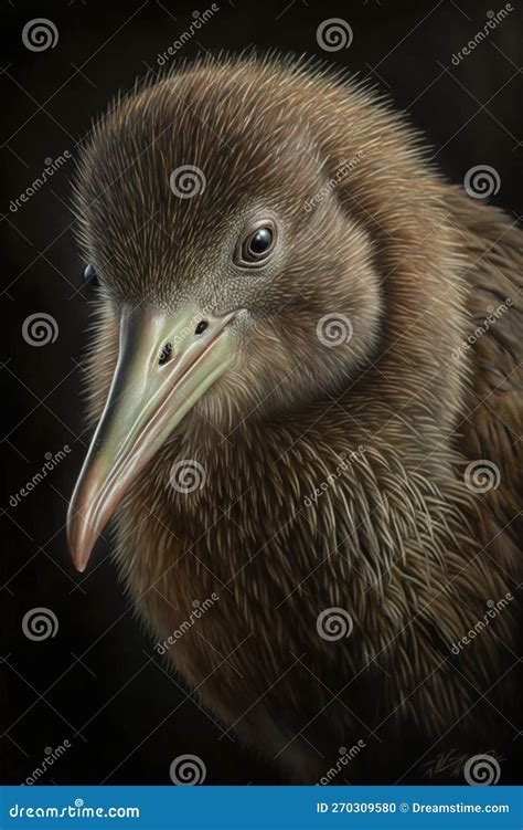 Portrait Of A Kiwi Bird Dressed As A Conquistador Stock Photo