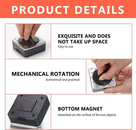 Cjbin K Chentimer Magnetisch Eieruhr Mechanisch Aus Edelstahl