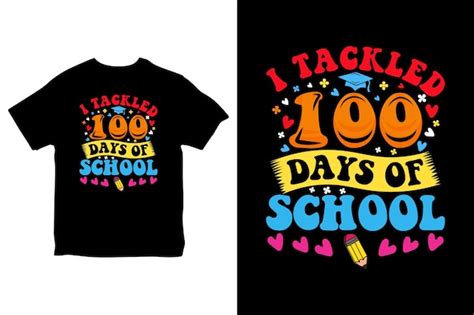 Premium Vector Happy 100 Days Of School School 100th Day Back To