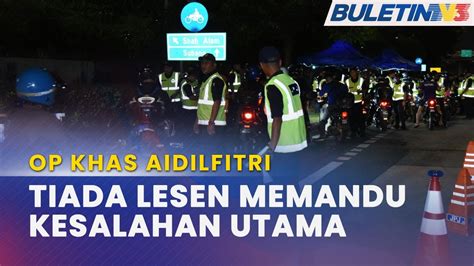 OP KHAS AIDILFITRI 9 Kesalahan Utama Dikenakan Tindakan Saman Serta