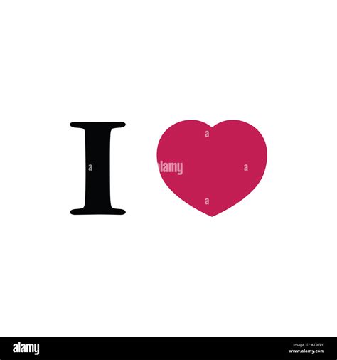 I Love Red Heart Stock Photo Alamy