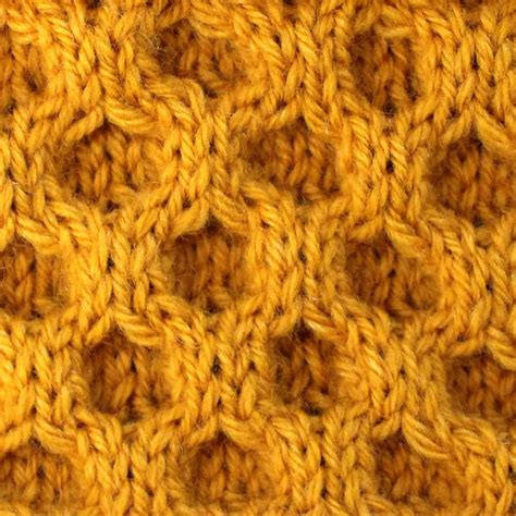 Honeycomb Cable Stitch Knitting Pattern Studio Knit