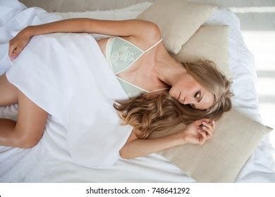 Sexy Blonde Lying Naked On White Stock Photo 102783560 Shutterstock