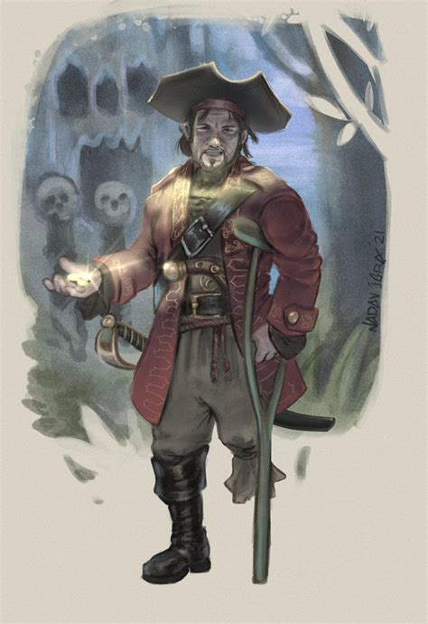 Pirate Rogue character drawing [OC] [ART] : r/DnD