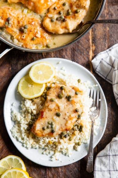 Lemon Chicken Piccata {paleo Whole30 Keto}