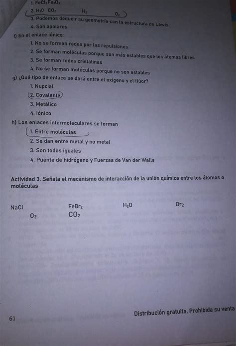 Señala El Mecanismo De Interaccion De La Union Quimica Entre Los Atomos