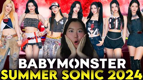 Non Kpop Fan Reacts To Babymonster Sheesh Batter Up Summer Sonic