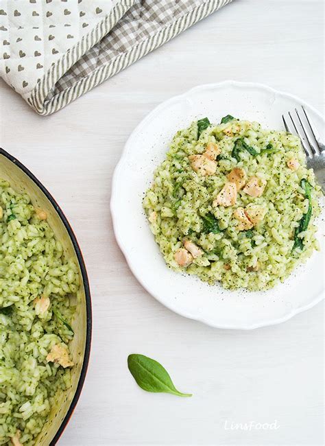 Pesto Risotto With Salmon Takes Only Minutes