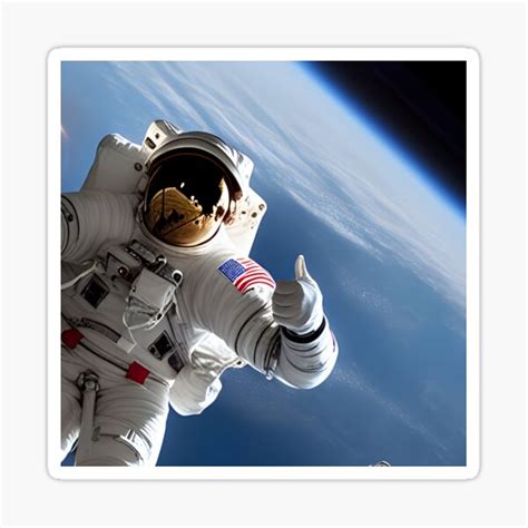 Astronaut Giving A Thumbs Up Sticker For Sale By ZenEverAI Redbubble