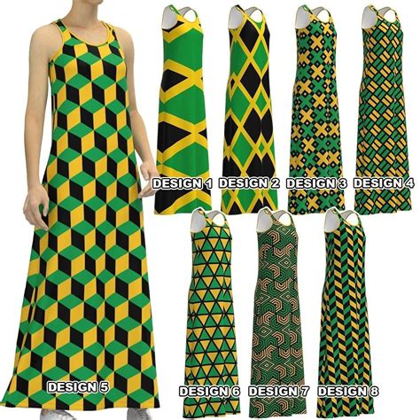 Jamaica Flag Color Inspired Jamaican The Cross Black Green Gold Yellow