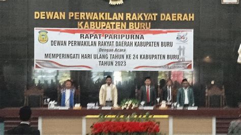 DPRD Gelar Paripurna Istimewa Menyambut HUT Ke 24 Kabupaten Buru ZonaInfo