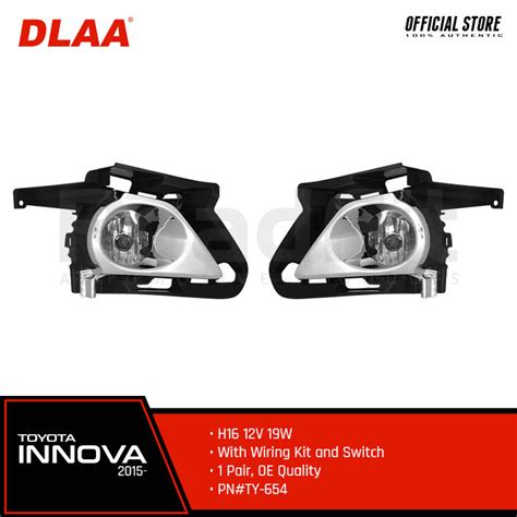 Dlaa Genuine Fog Lamp Fog Light H V W Clear For Toyota Innova