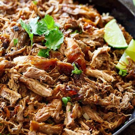 Crispy Pork Carnitas Mexican Slow Cooked Pulled Pork Cafe Delites