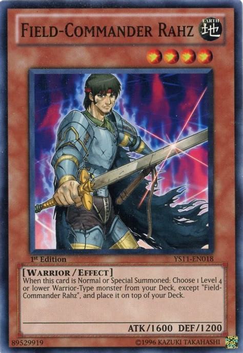 Amazon Yu Gi Oh Field Commander Rahz YS11 EN018 Starter