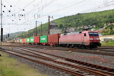 DB Cargo 152 024 6 Containerzug Gemünden am Main DB Cargo Flickr