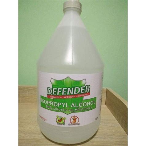 1 Gallon DEFENDER Isopropyl And Ethyl Alcohol Shopee Philippines