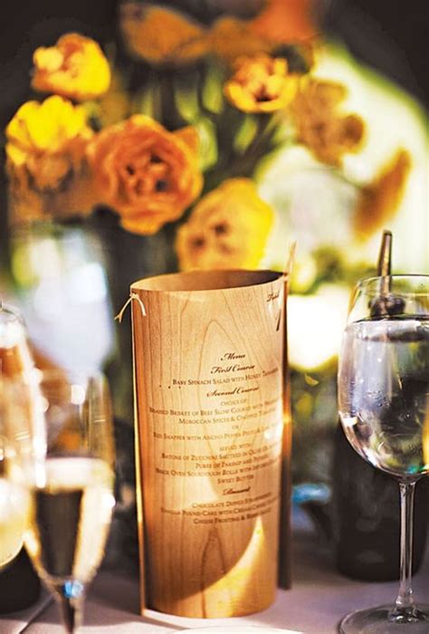 Creative Ways To Display Your Wedding Menu Weddingomania