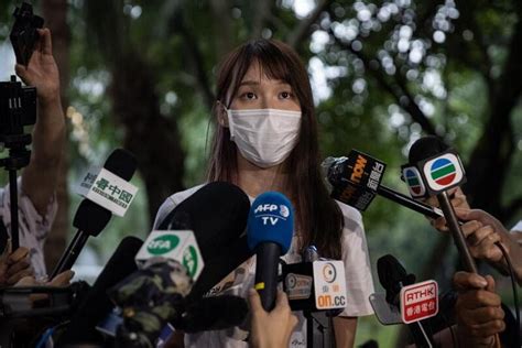 Hong Kong Activist Agnes Chow Warns Dissent Being Silenced The Straits Times