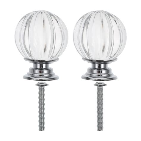 Nuolux Lamp Finial Knob Light Shade Screw Crystal Ball Finials Lampshade Cap Toppers Lamps Harp