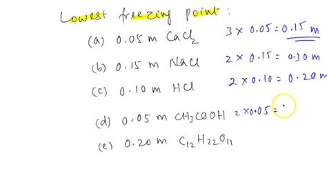 Solved Which Of Following Solutions Will Have Maximum Boiling Point