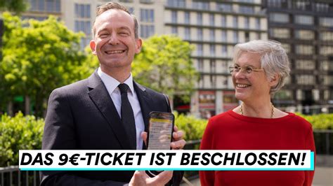 Das 9 Euro Ticket kommt Wissing ÖPNV YouTube