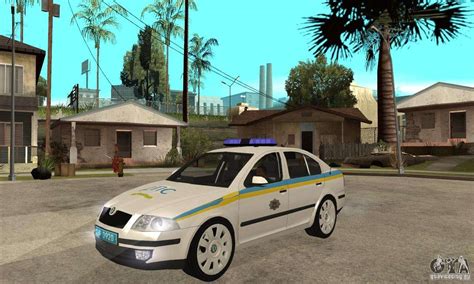 Skoda Octavia II Ukrainian TRAFFIC POLICE For GTA San Andreas