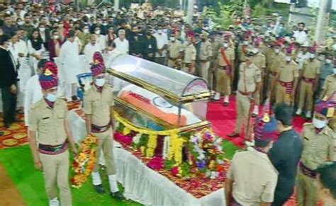 Puneeth Rajkumar Funeral At Sree Kanteerava Outdoor Stadium In