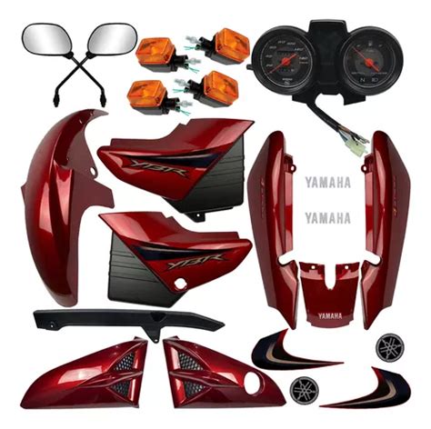 Kit Plástico Carenagem Ybr 125 2000 2008 Painel Retrovisor