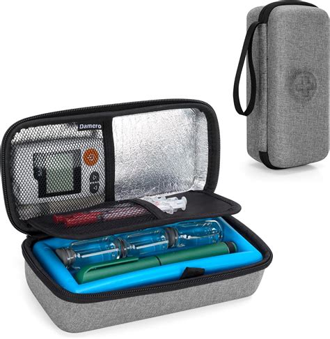 Damero Insulin Cooler Travel Case With Ice Pack Diabetic