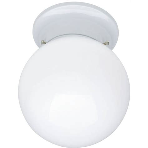 Chapter 6 Globe Light Ceiling Fixture White Finish