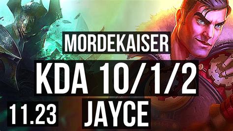 MORDEKAISER Vs JAYCE TOP 10 1 2 400 Games 900K Mastery