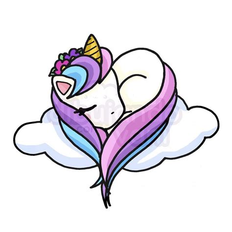 Unicornio Nube Kawaii Dibujando Con Vani