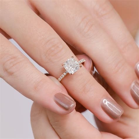 READY TO SHIP Square Engagement Ring 2 Cts Diamond Ring Etsy