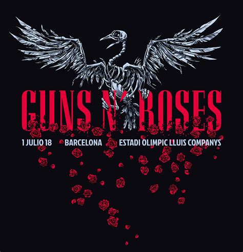 Guns N Roses Official Poster Design Barcelona Behance