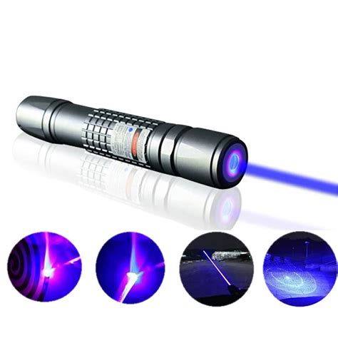 10000mw Powerful Blue Laser Pointer Aluminum Alloy Lasers Bore Sighter