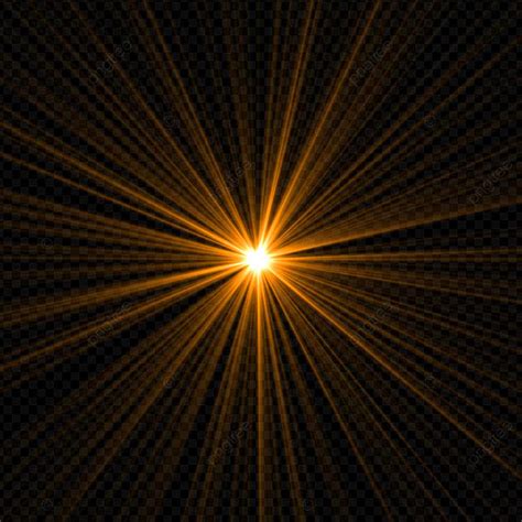 Light Lens Flare PNG Transparent Lens Flare Light Rays On A Black