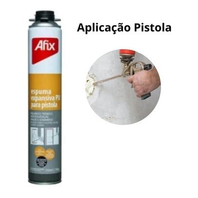 Espuma Expansiva De Pu 740g 750ml Afix Shopee Brasil