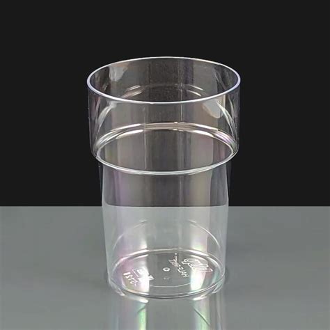 Bb150 2 Lightweight Reusable Plastic Half Pint Glasses