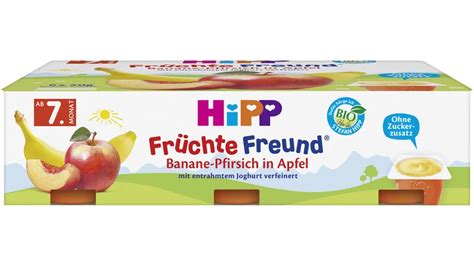 Hipp Bio Fr Chte Im Becher Fr Chte Freund Banane Pfirsich In Apfel