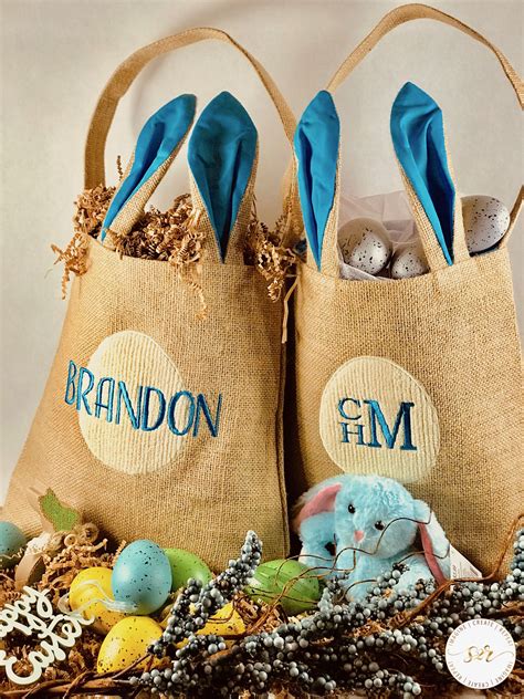 Personalized Monogrammed Easter Basket Idea Monogrammed Easter Basket