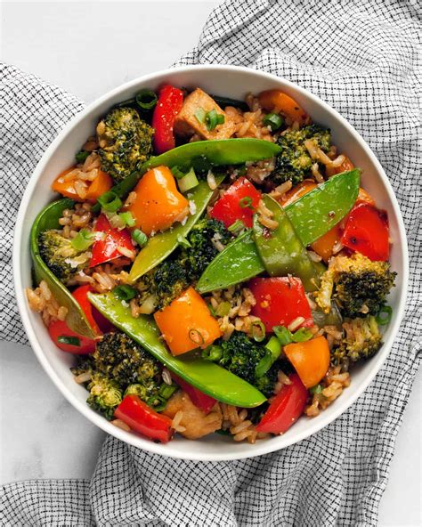 Ginger Garlic Veggie Tofu Stir Fry Last Ingredient