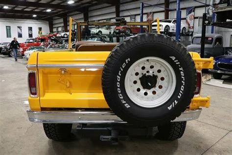 1972 Ford Bronco 57439 Miles Chome Yellow Suv 302cid V8 Manual