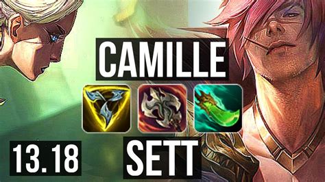 CAMILLE Vs SETT TOP 7 Solo Kills 1 4M Mastery 400 Games 13 4 7