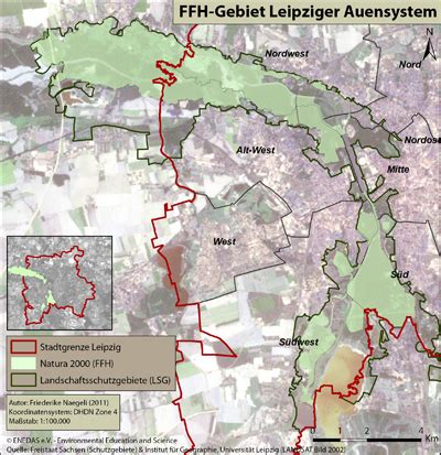 Leipziger Auwald Überblick Schutzgebiete Schutzgebiete