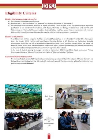 Biotechnology Admissions Open For Pdf