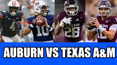 Auburn Tigers Vs Texas Aandm Aggies My Bold Prediction Youtube