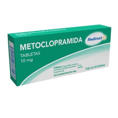 Metoclopramida Medimart 10 Mg 20 Tabletas Walmart