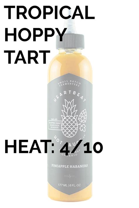 Pineapple Habanero Hot Sauce Heartbeat Hot Sauce Heatonist