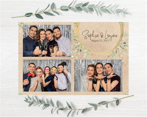 Hochzeit Fotobox Vorlage Fotobooth Brautparty 4x6 Hintergrund